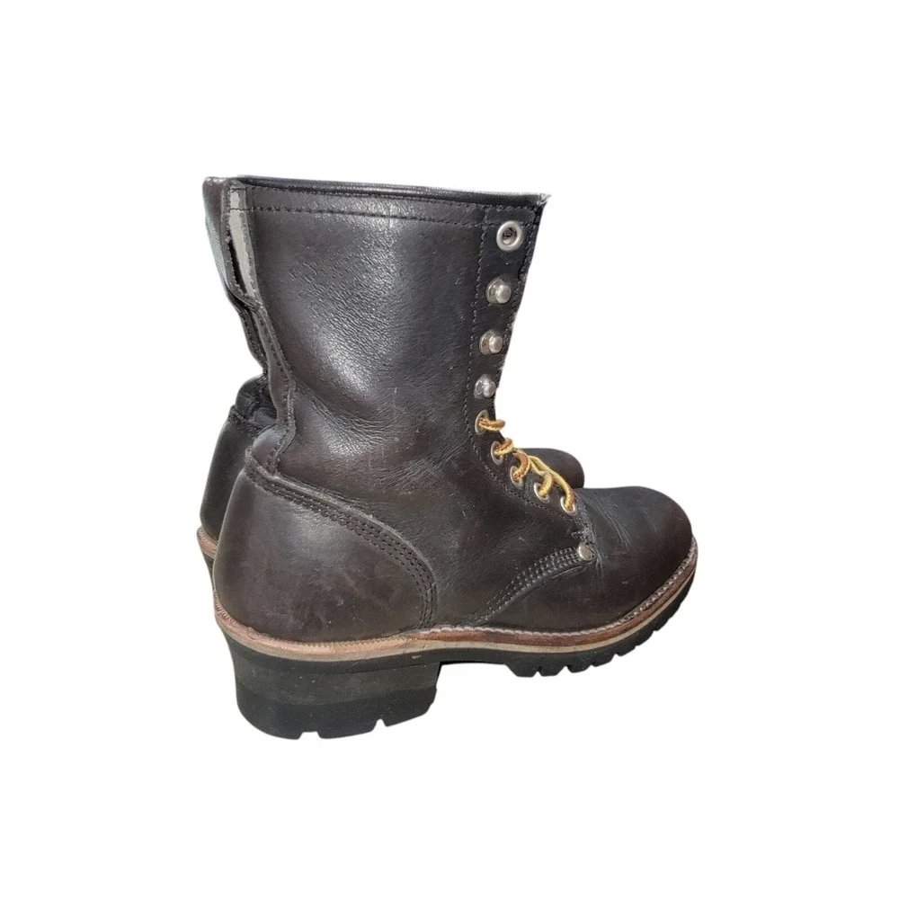 Matterhorn Hiking Mountaineering Boots‎ Women's Brown Leather Lace Up Size 6 D - Picture 3 of 13
